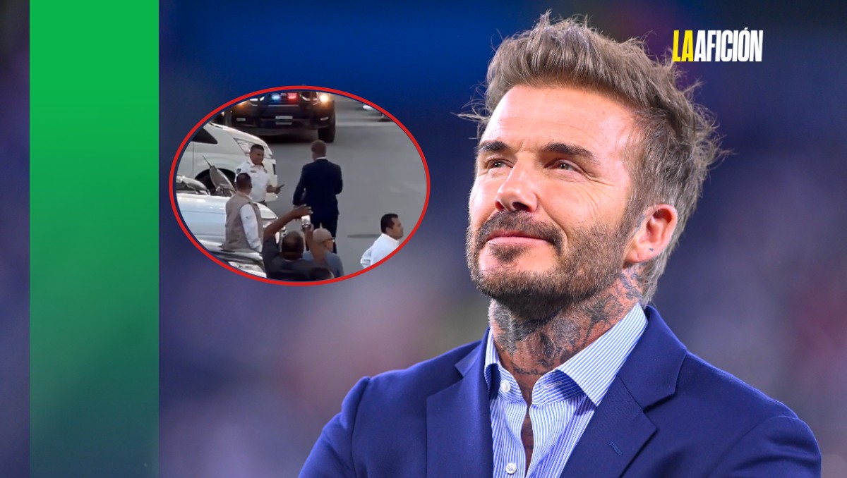 Policía se toma foto con David Beckham en el Estadio BBVA (Imago7)