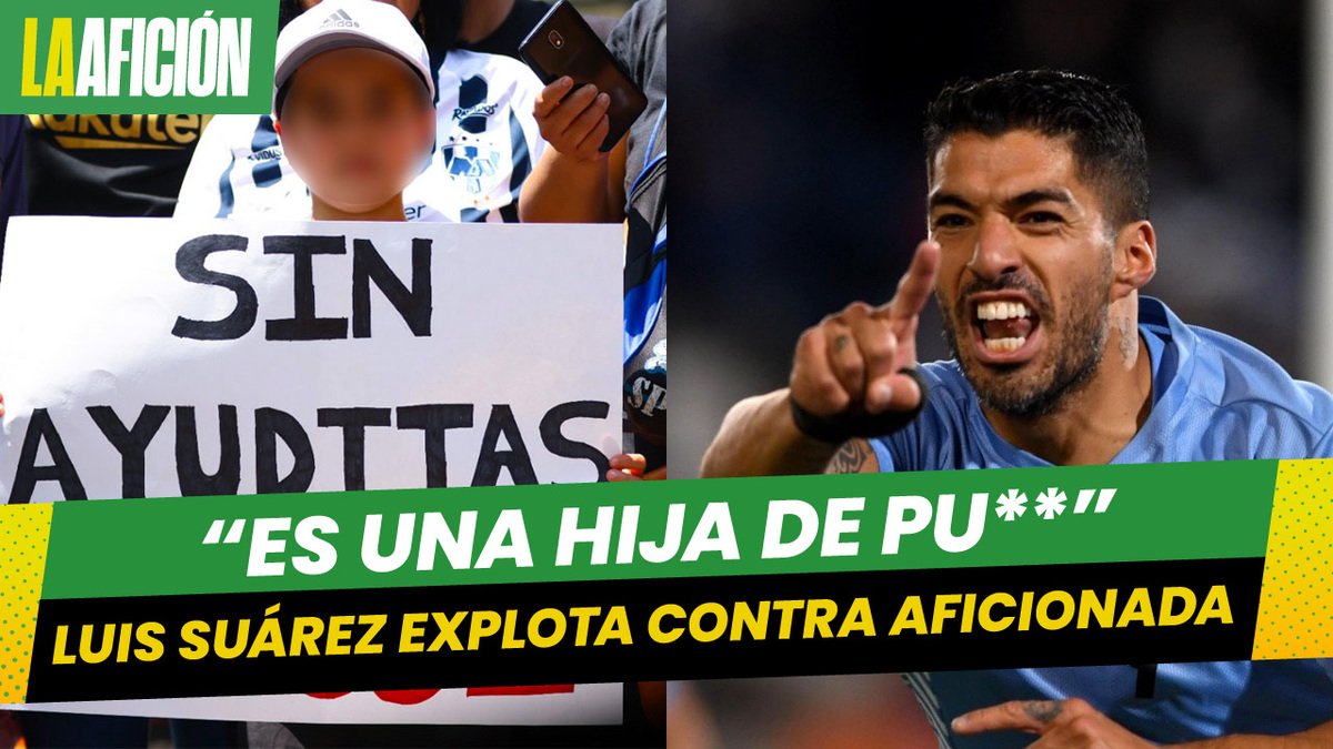 El uruguayo Luis Suarez enfureció por el cartel de un niño aficionado de Rayados