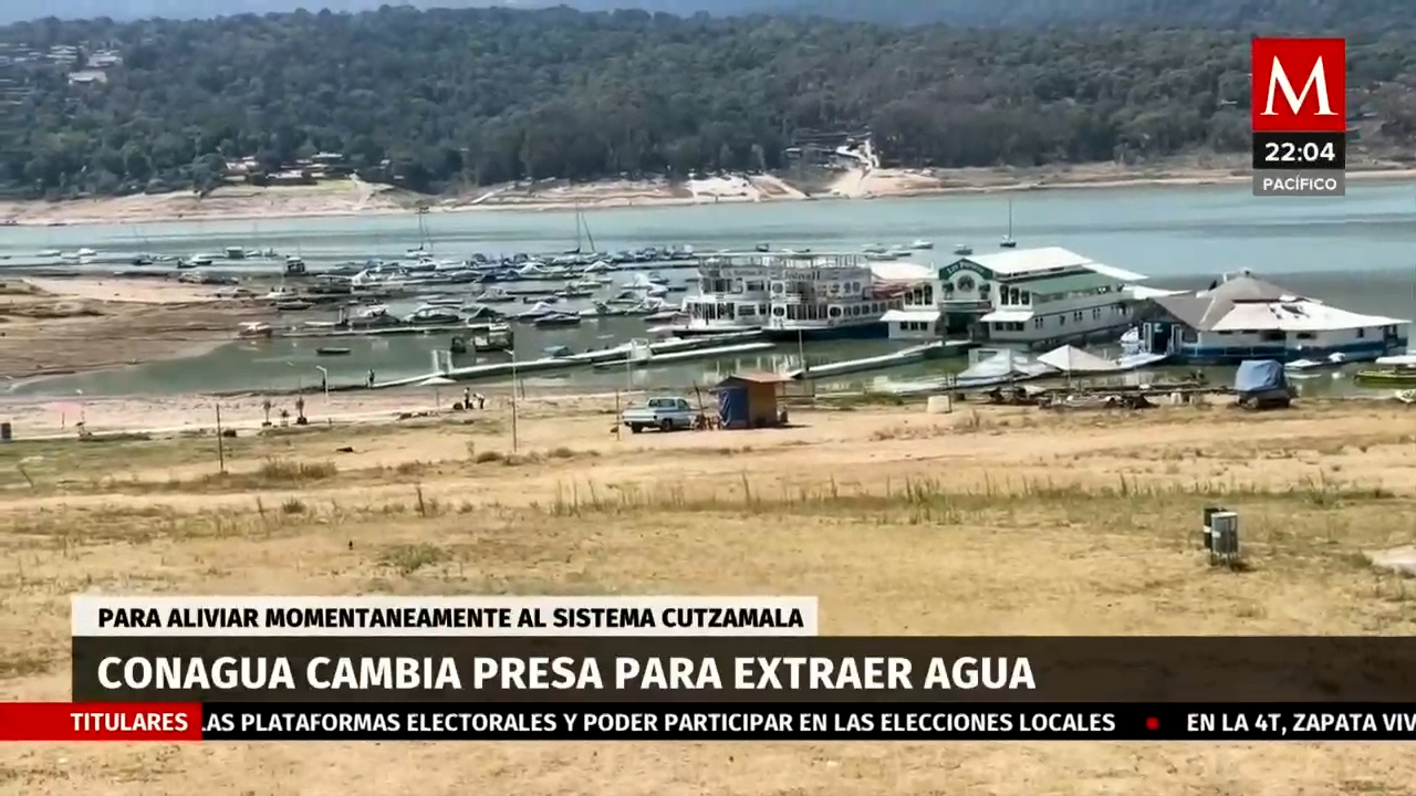 Cambio de presa por grave escasez de agua en Valle de Bravo