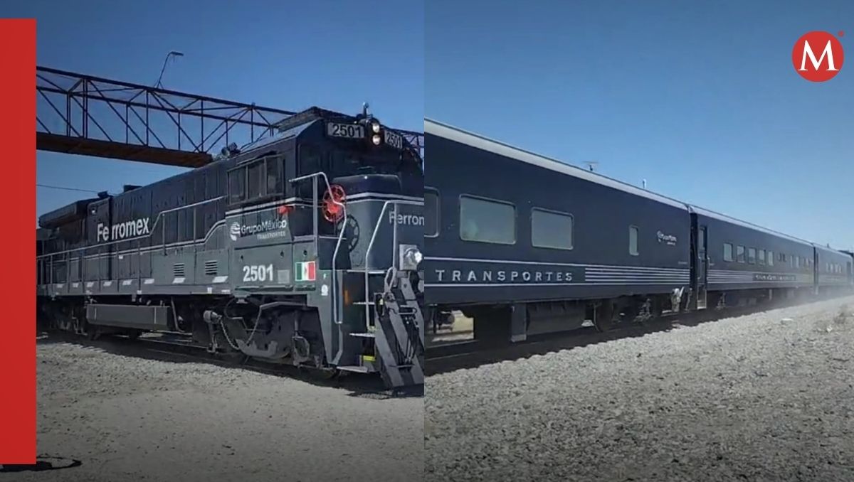 Tren de pasajeros cruzando San Pedro, Coahuila. | Especial