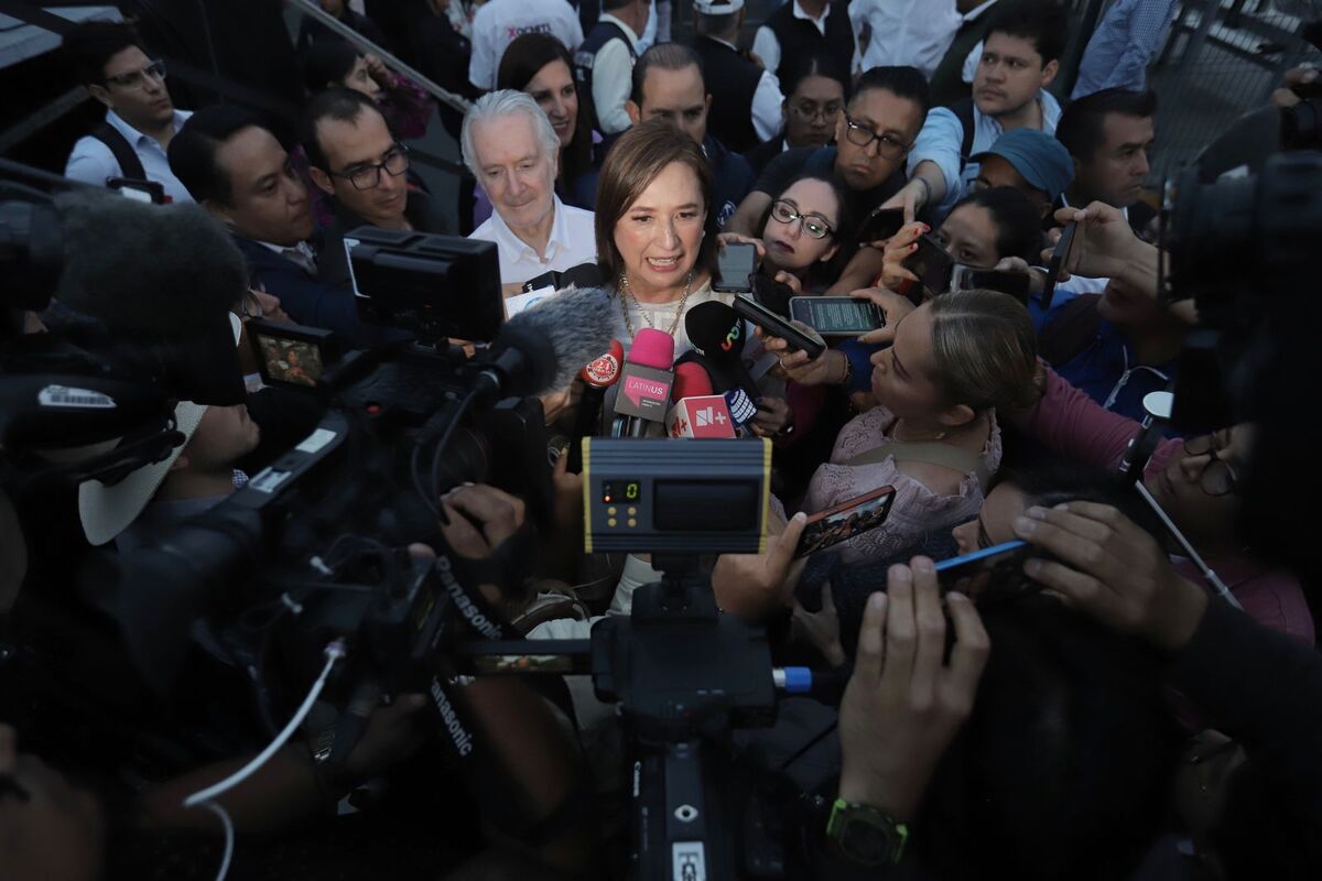 Xóchitl Gálvez en Atizapán de Zaragoza, durante acto de campaña. | Ariel Ojeda