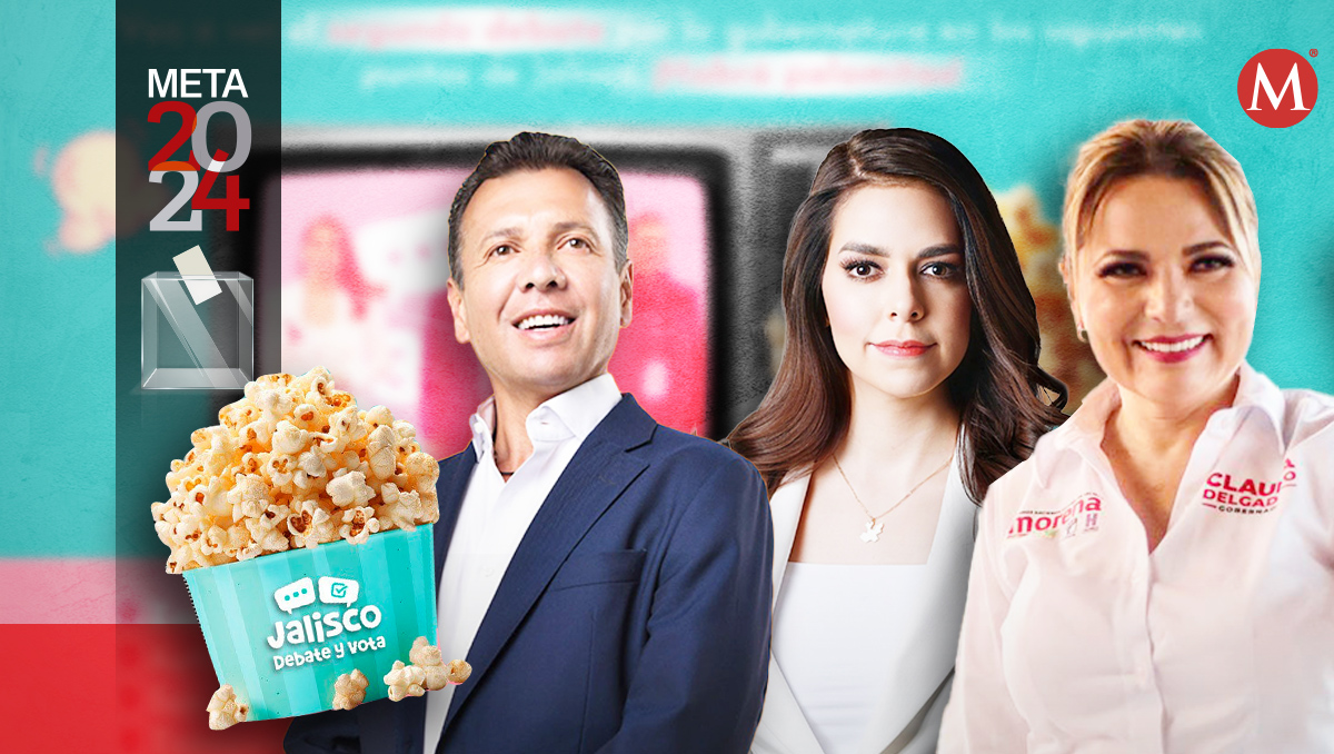 Entérate cómo y dónde ver el debate por la gubernatura de Jalisco (Fotos: X | Diseño: Samantha Martz)