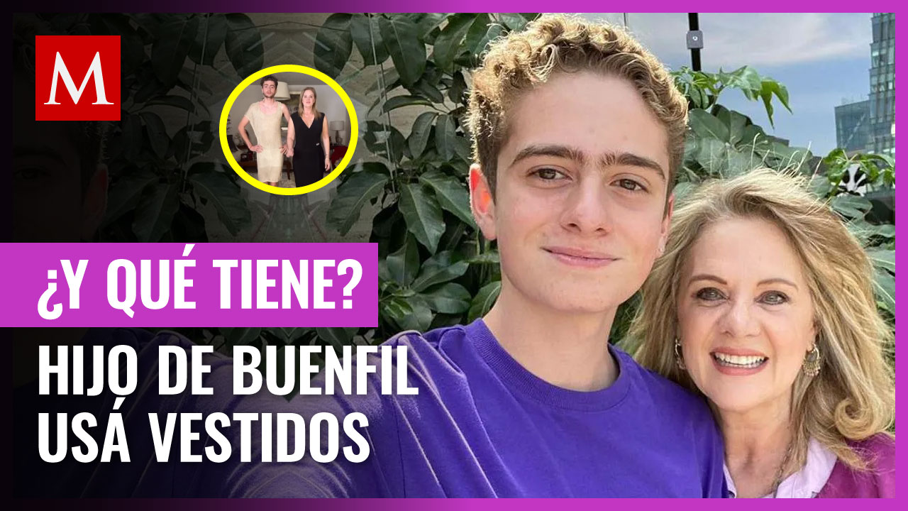 Hijo de Erika Buenfil es criticado por usar vestidos