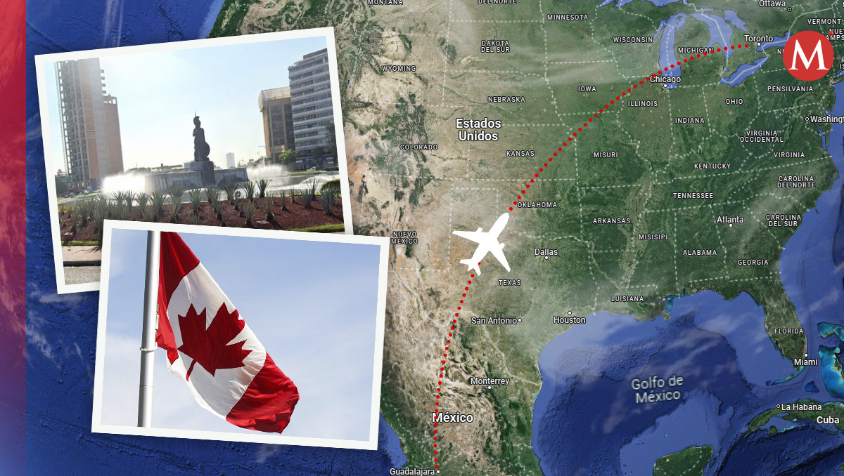 Jalisco inaugurará nueva ruta aérea a Toronto en septiembre (Diseño Oscar Avila)