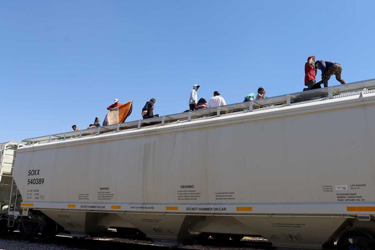 Migrantes en La Laguna. (Rolando Riestra)