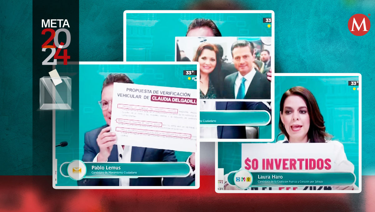 ¿Cómo se vivió el segundo debate por la gubernatura de Jalisco? (Diseño Sam Martínez)