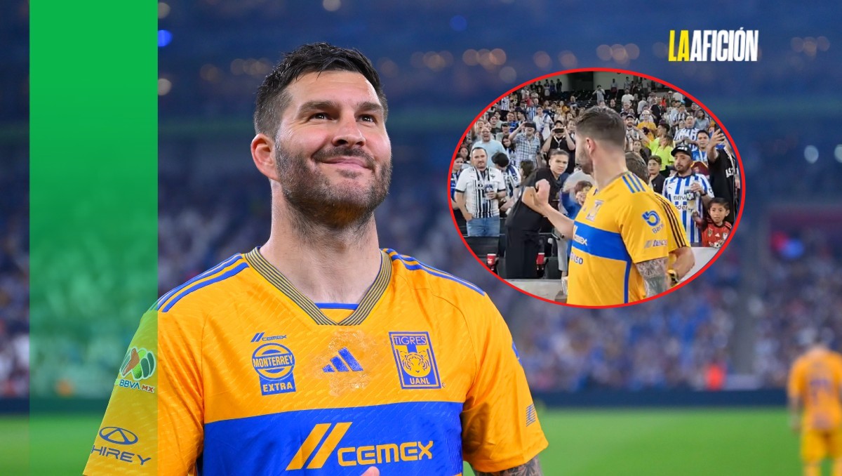 Gignac hace seña obscena a aficionados de Rayados tras Clásico Regio (Imago7)