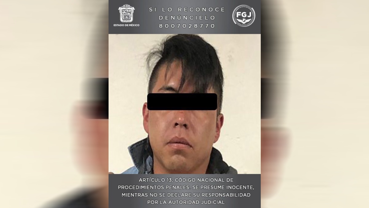 Jonathan Emmanuel "N" vinculado a proceso por delitos de violencia familiar y contra la mujer. Foto: (FGJEM)