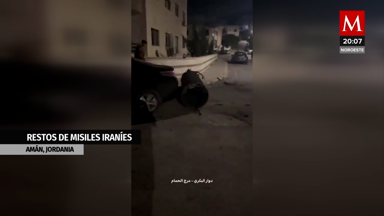 Restos de misiles iraníes disparados contra Israel hallados en la capital