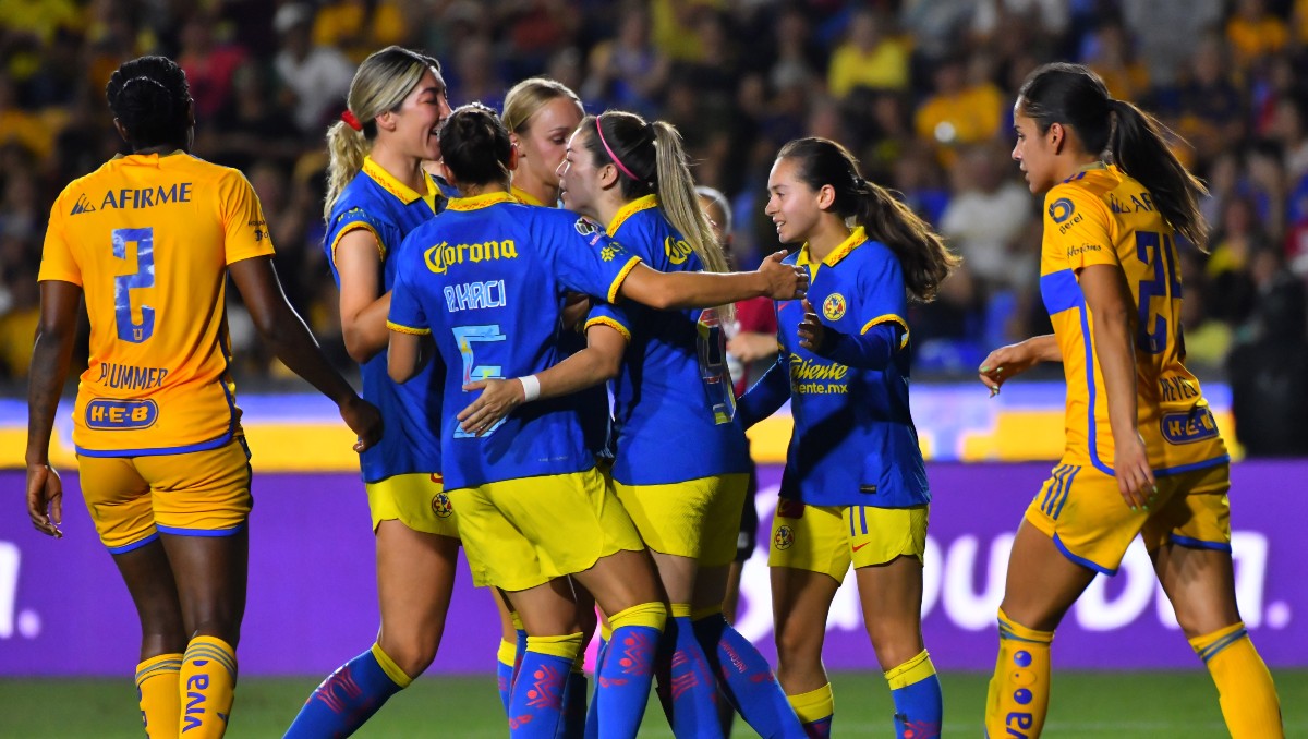 América acaba con el invicto de Tigres en el Volcán en la Liga MX Femenil (Imago7)