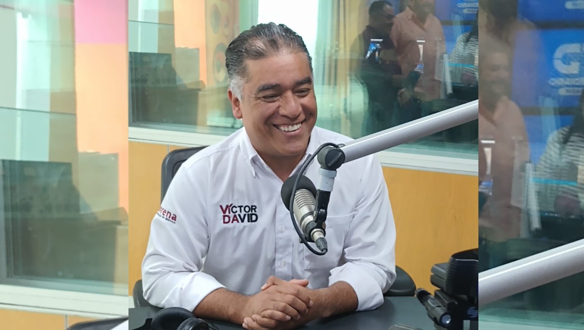 El candidato a la alcaldía de San Nicolás por Morena, Víctor David Guerrero. Foto: Especial