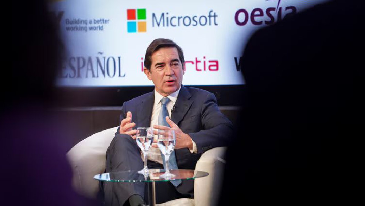 Carlos Torres Vila, presidente de BBVA, en el foro Wake Up Spain. Abril de 2024. Foto: (Especial)