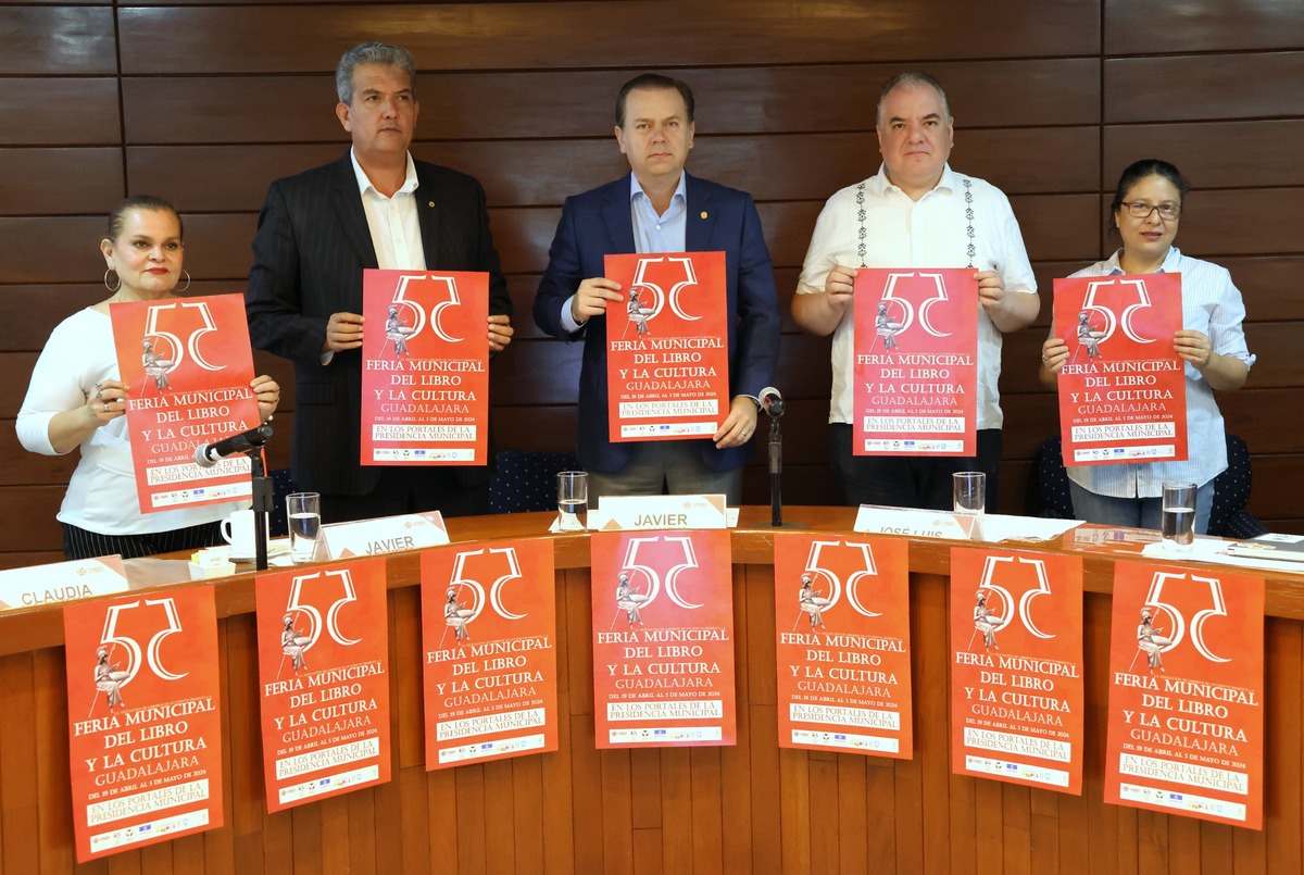 Invitan a la 55 Feria Municipal del Libro y la Cultura de Guadalajara. (Cortesía)