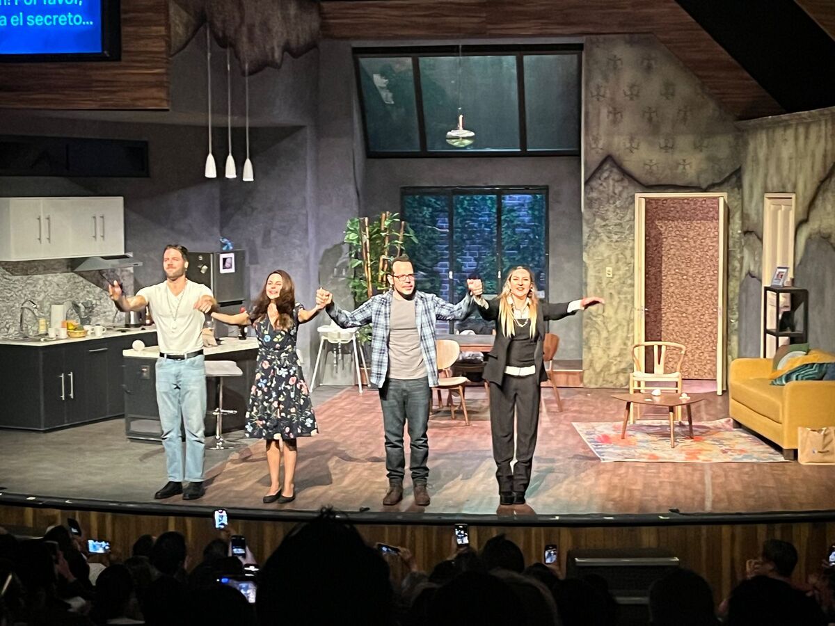 Mariana Ochoa comparte escena con Jorge Loza, Diego Medellín y Alejandra Ambrosi. FOTO: Lizbeth Cruz Jiménez
