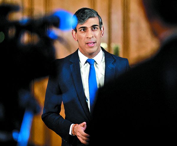 Rishi Sunak, primer ministro británico. AFP