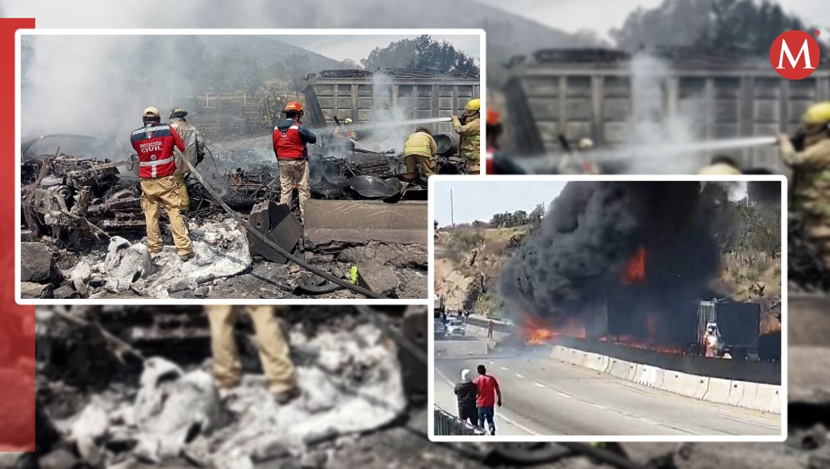 Tráfico paralizado en la Autopista Arco Norte por choque de camiones de carga