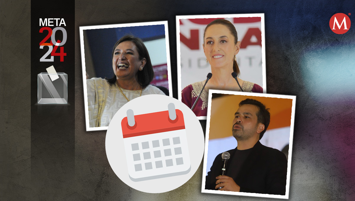 Te damos a conocer la agenda de los candidatos presidenciales del 16 de abril. | Diseño: Margarita Salomran