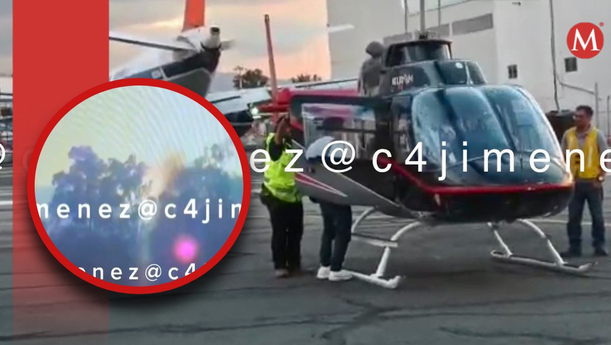 C4 reveló un video del momento exacto en el que un helicóptero cayó en Coyoacán. | Twitter @c4jimenez