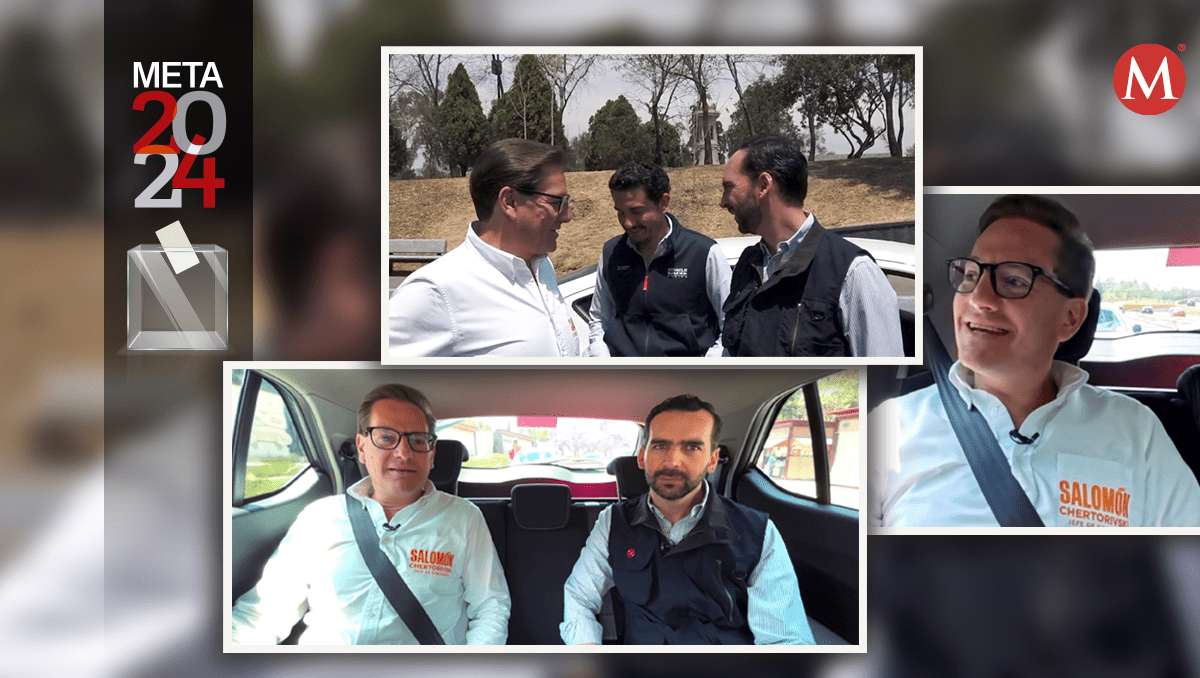 Salomón Chertorivski en Milenio Drive con Alejandro Domínguez. | Diseño: Mauricio Ledesma