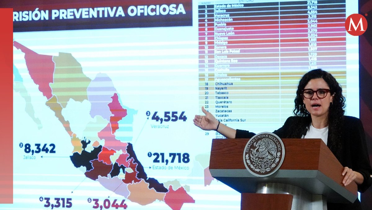 La secretaria de Gobernación, Luisa María Alcalde, en conferencia de prensa de hoy. | Cuartoscuro