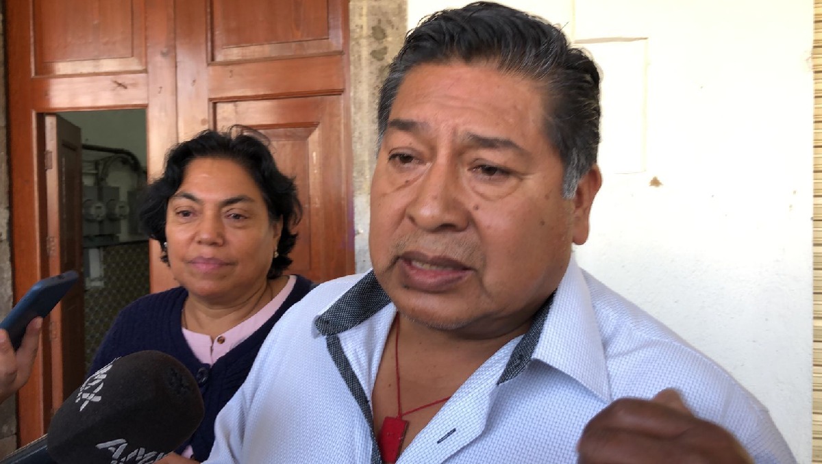 Ángel Pichardo, integrante de la fiscalía de la parroquia de San Jerónimo Chicahualco. Foto: (Monserrat Mata)