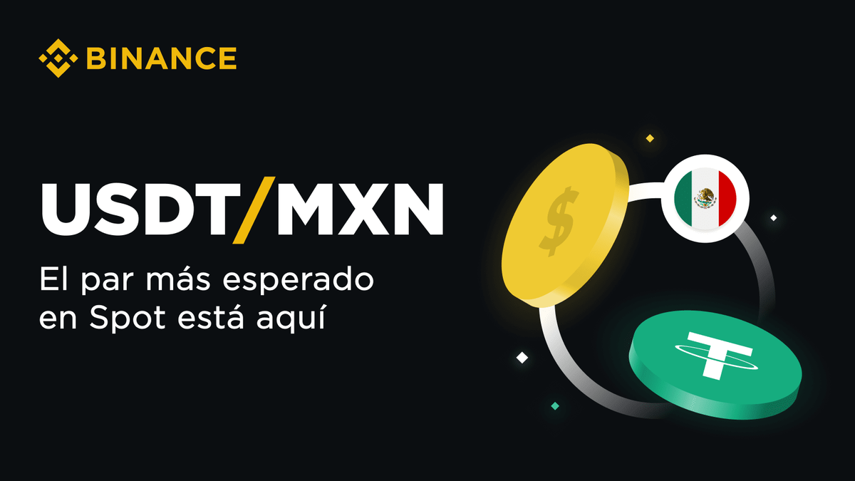 Binance permite comprar y vender USDT con pesos mexicanos (Binance)