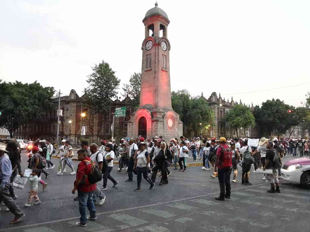 Colectivo marcha en CdMx.