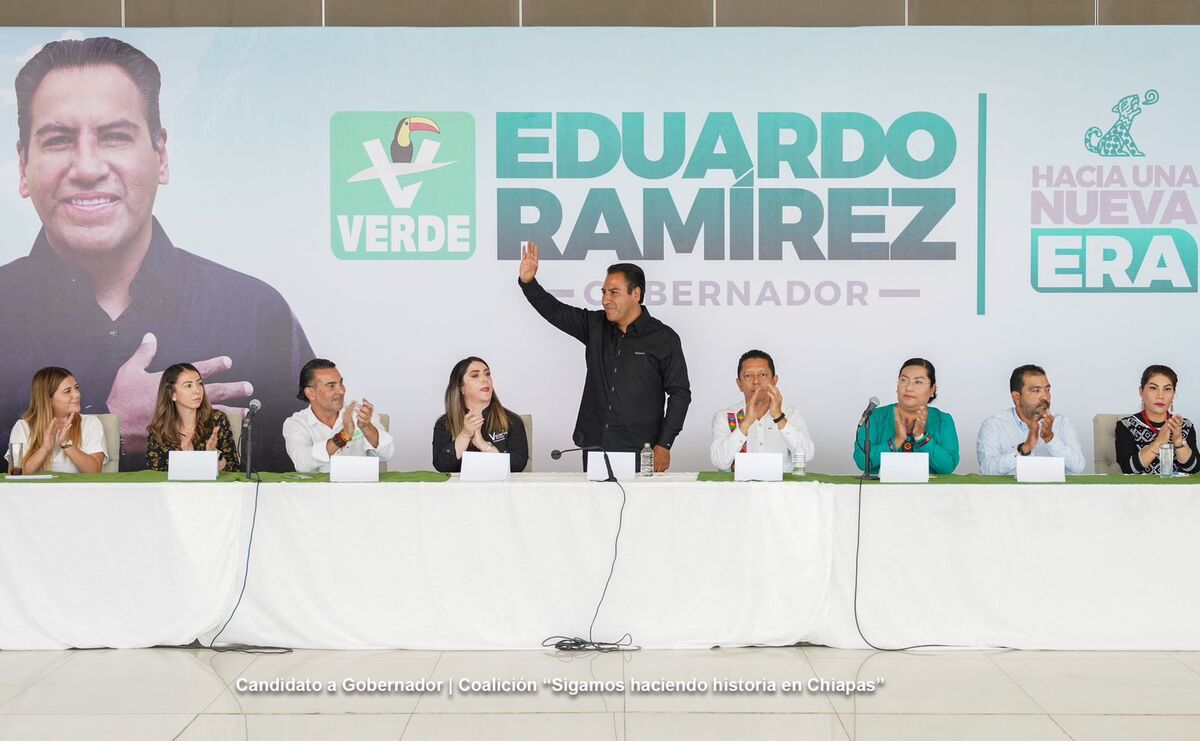 Eduardo Ramírez Aguilar candidato a la gobernatura de Chiapas | Especial