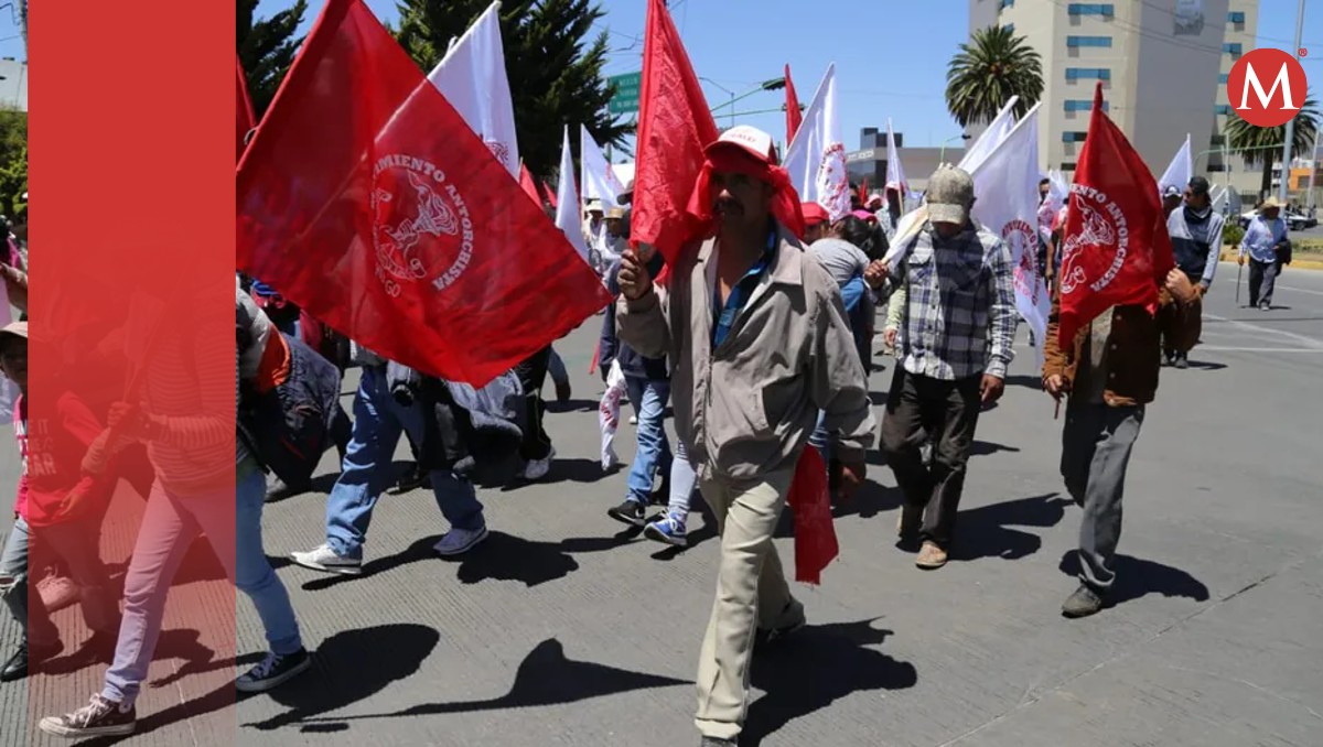 Manifestación de campesinos en Pachuca. (Jorge Sánchez)