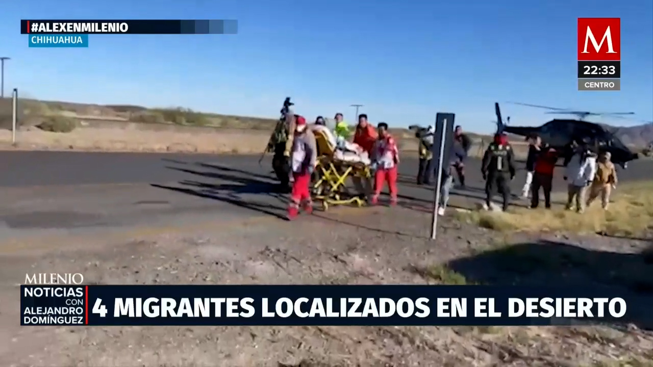Rescatan a cuatro migrantes extraviados en el desierto de Samalayuca, cerca de Ciudad Juárez