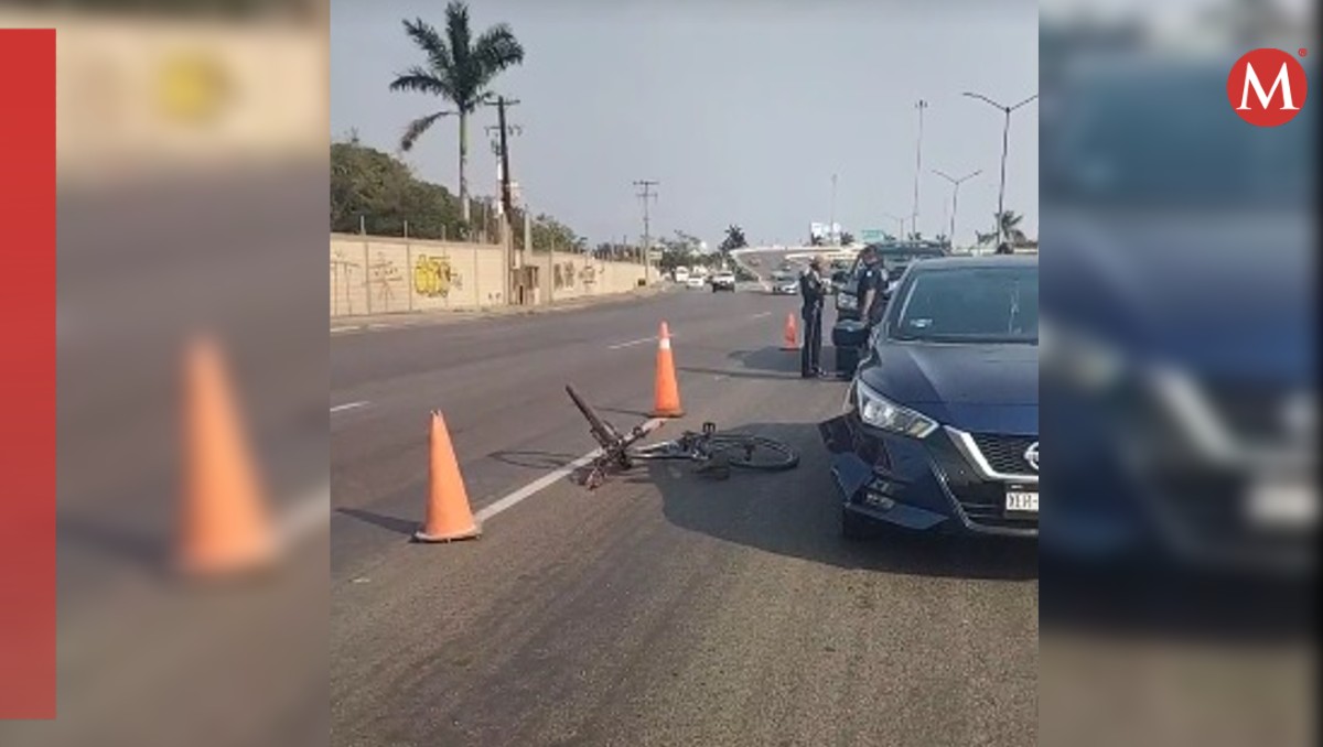 Ciclista es atropellado en avenida de Tampico