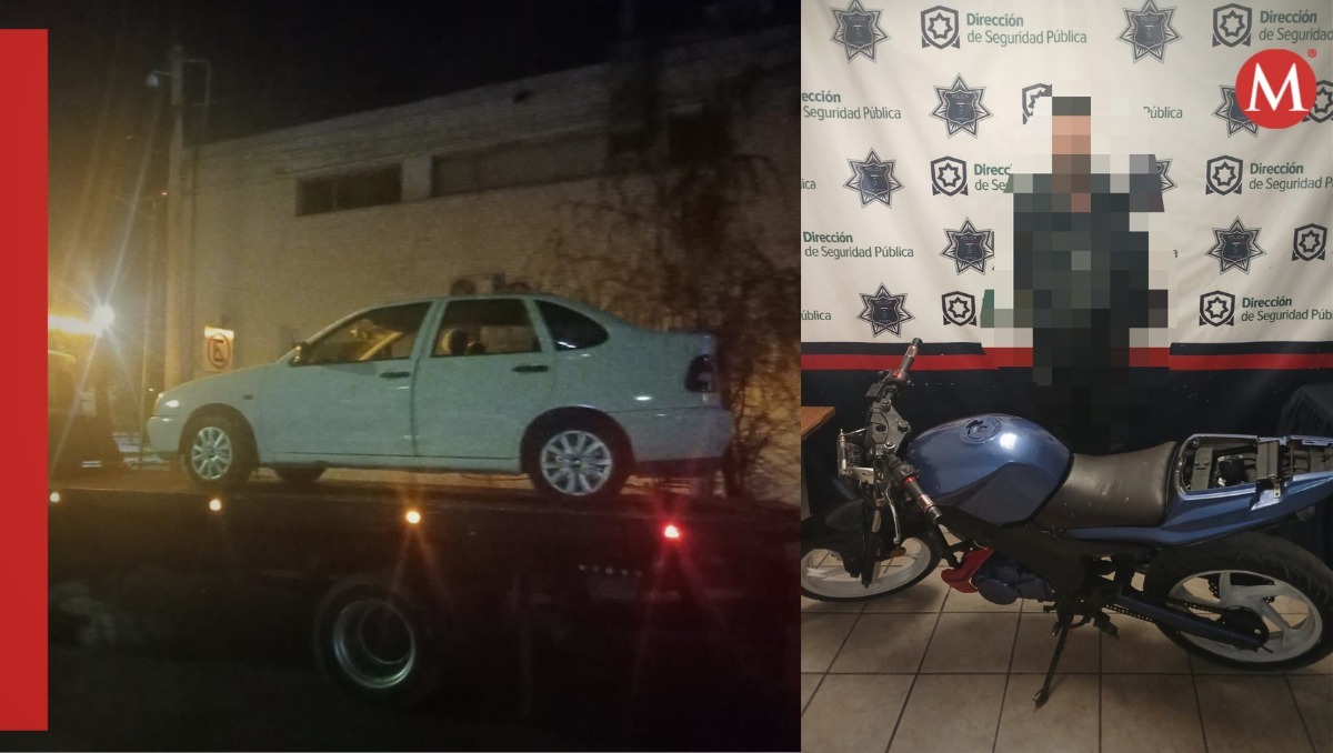 Detienen a dos hombres por robo de vehículos.