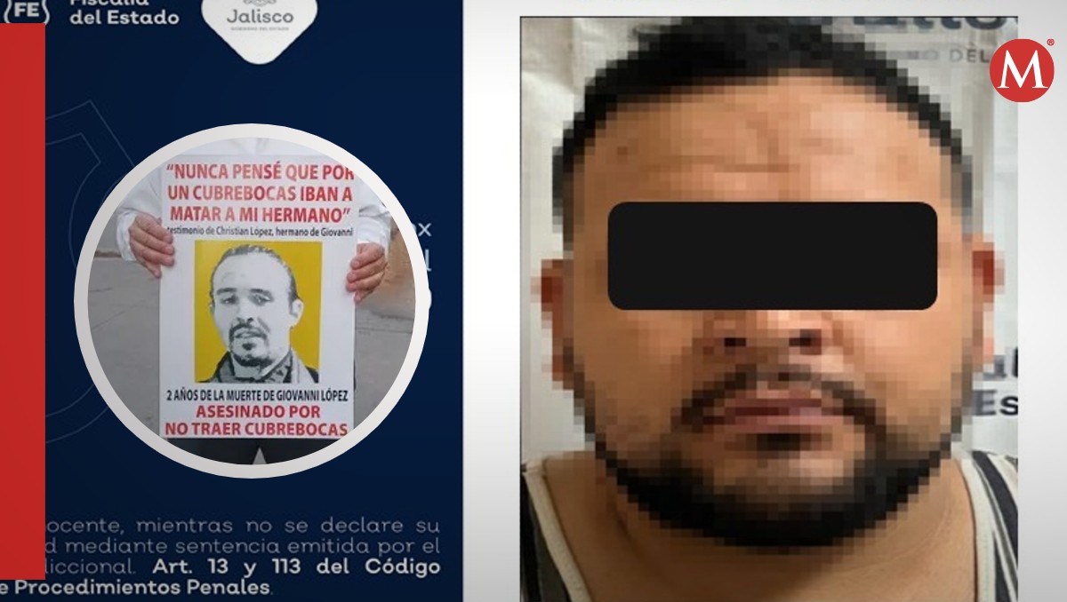 Héctor N era policía municipal cuando fue asesinado Giovanni López (Fotos: Archivo y Cortesía | Diseño: Milenio)