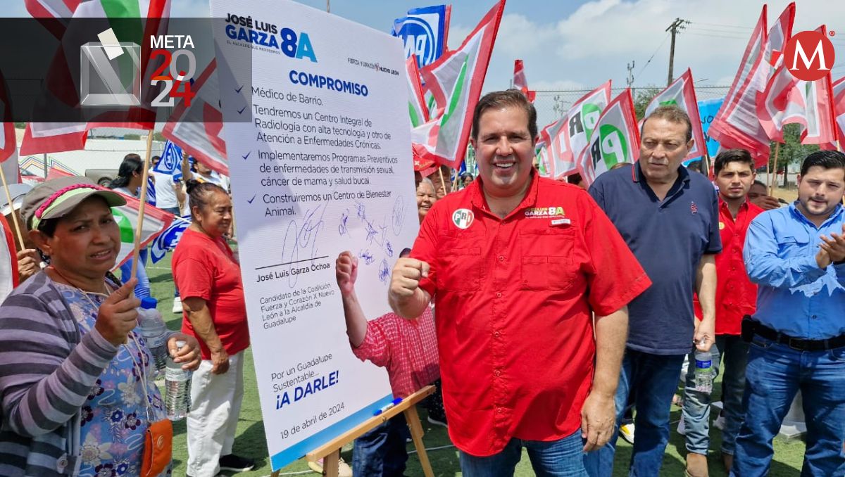 José Luis Garza Ochoa, candidato a la alcadía de Guadalupe. Orlando Maldonado