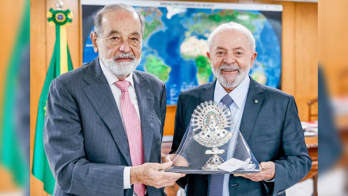 El magnate mexicano anunció dicha inversión estimada en 40 mil millones de reales durante los próximos cinco años. | @LulaOficial
