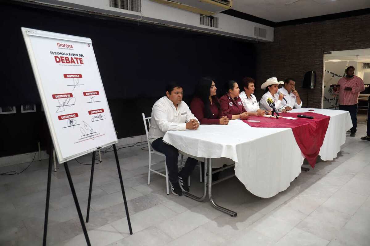 Candidatos a diputados locales de Morena. (Rolando Riestra)
