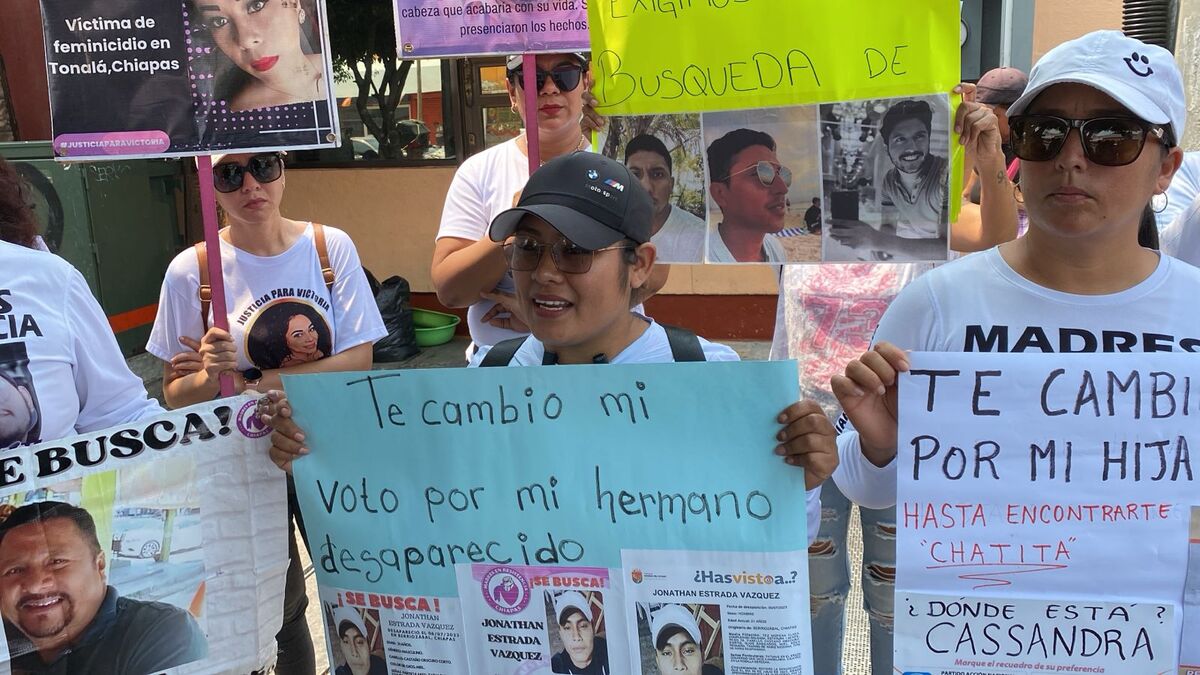Madres Buscadoras de Chiapas exigen acción a candidatos por desaparecidos | Especial