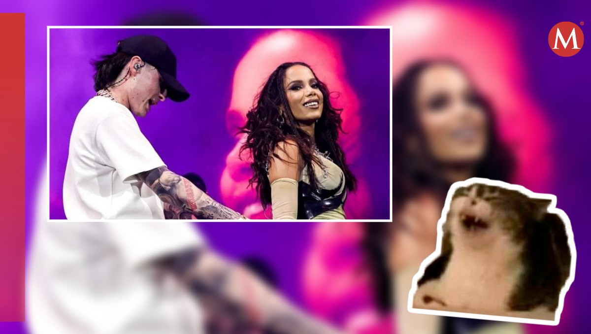 Mejores memes del baile entre Peso Pluma y Anitta.