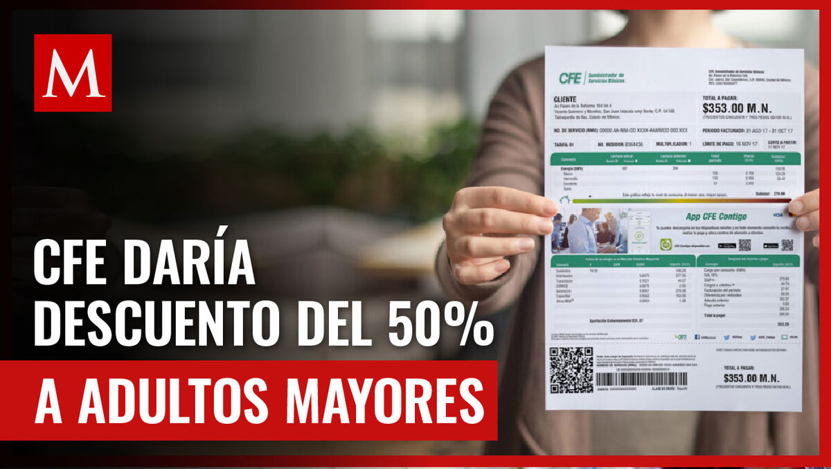 La CFE podría cobrar menos en el recibo de luz a grupos vulnerables de aprobarse esta iniciativa