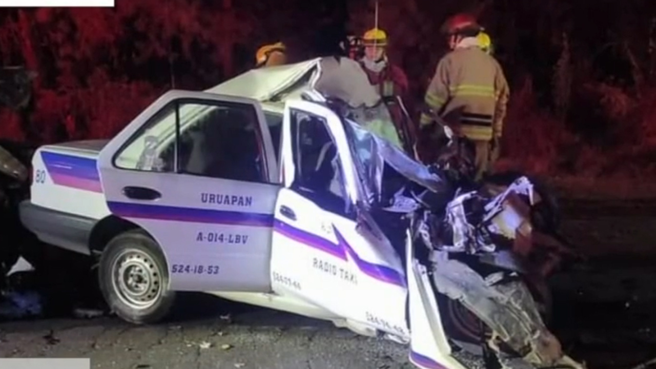 Choque entre taxi y camioneta deja 3 muertos y 4 heridos en Uruapan ...