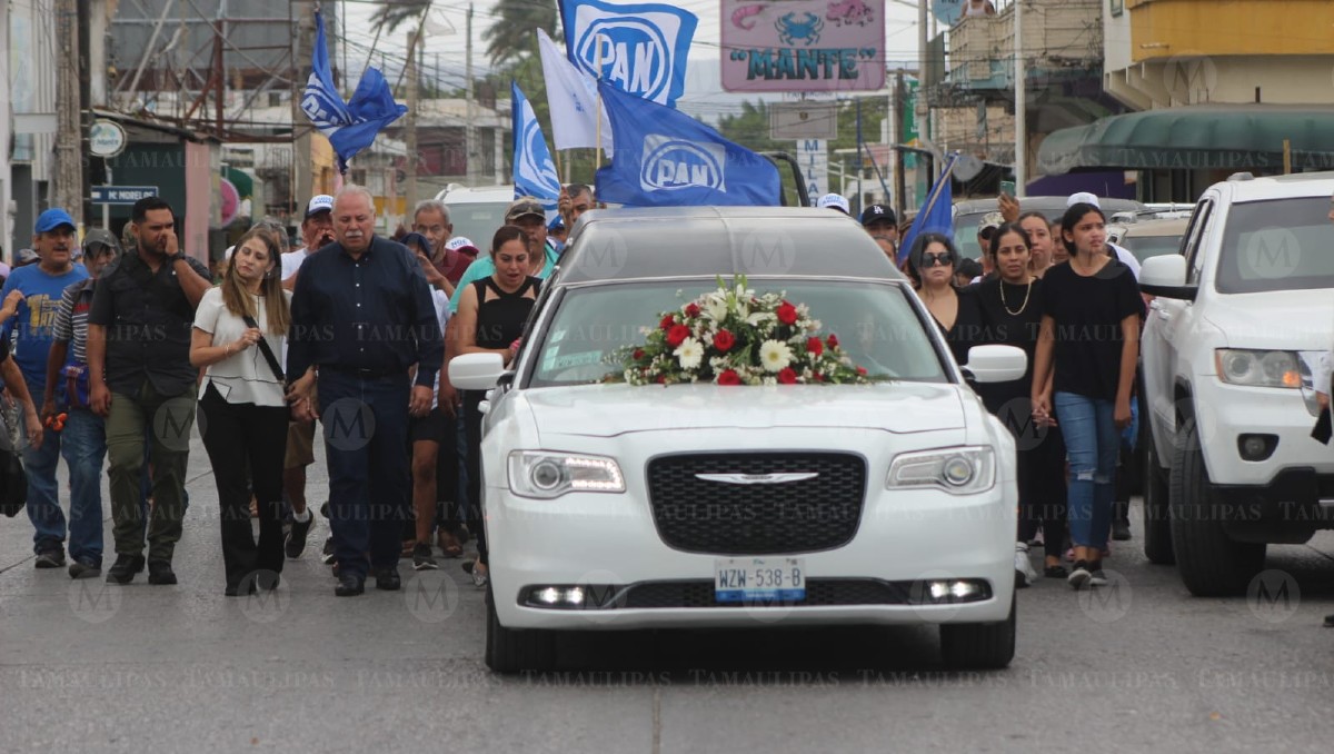 Despiden a Noé Ramos, candidato asesinado en El Mante, Tamaulipas. (Sergio Sánchez)