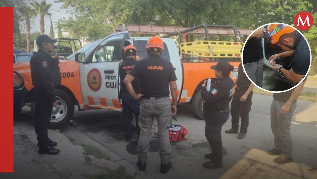 Elementos de Protección Civil, acompañados de vecinos, buscaron la forma de rescatar a los niños | Especial