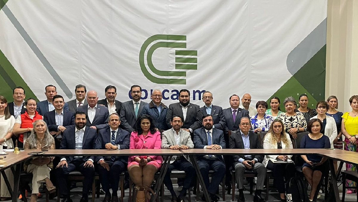 Reunión del Consejo de Cámaras y Asociaciones Empresariales del Estado de México. Foto: (Especial)