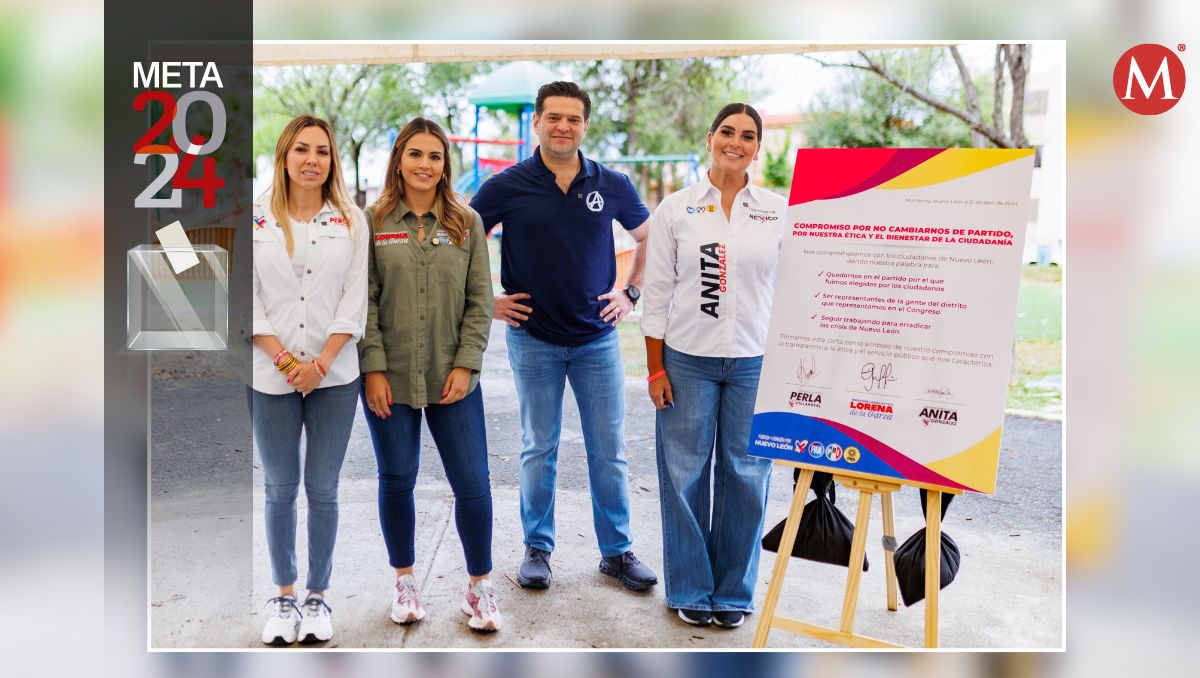 Firman candidatas convenio para quedarse en partido que sean elegidas. Foto: Especial