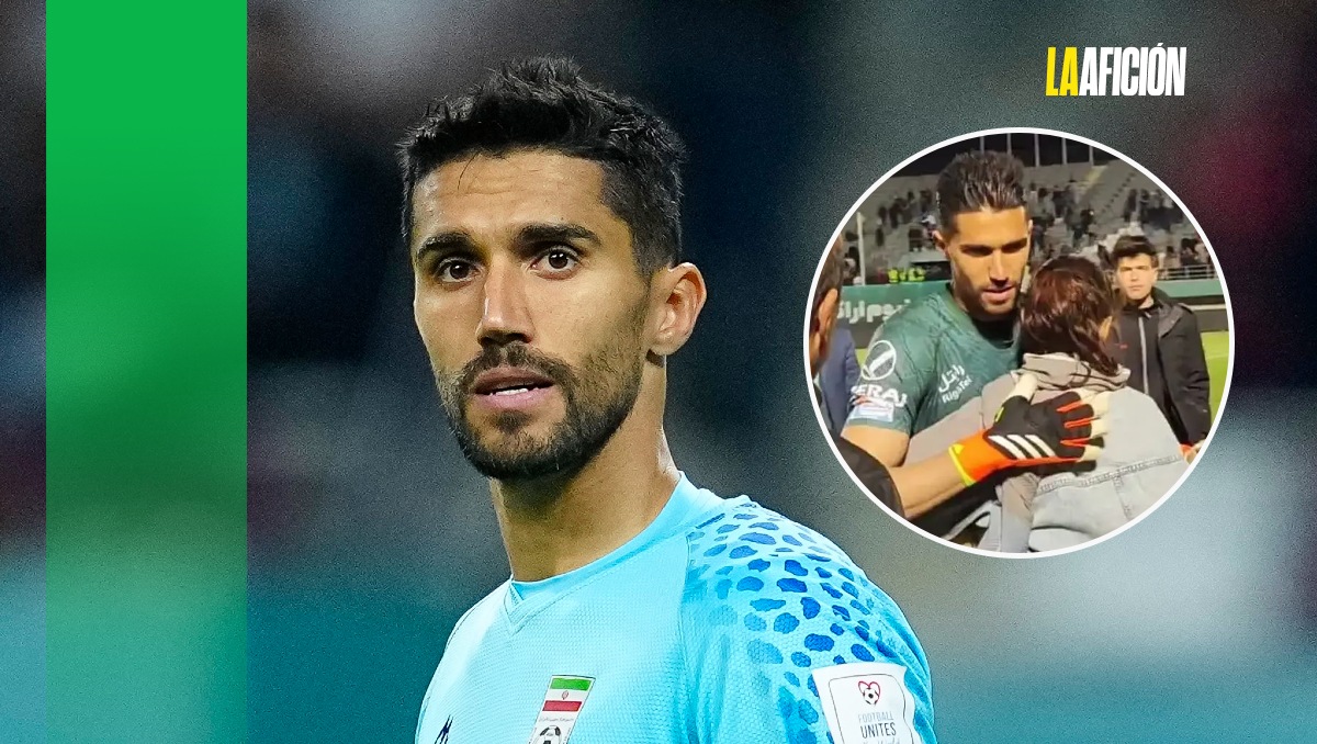 Un futbolista es suspendido en Irán por abrazar a una aficionada (Imago7 / Captura de pantalla)