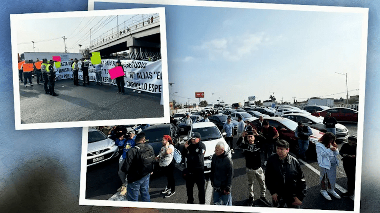 Tras 5 horas, el bloqueo en la México-Pachuca continúa