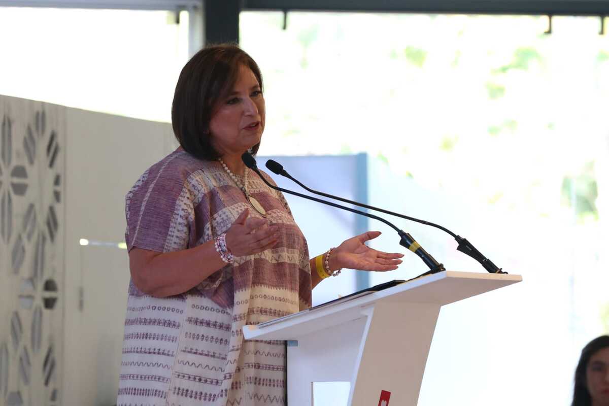 Xóchitl Gálvez, candidata a la Presidencia por PAN, PRI y PRD. | Foto: Ariana Pérez.