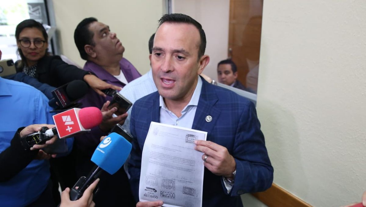 Carlos de la Fuente, coordinador del PAN en el Congreso de Nuevo León. Raúl Palacios