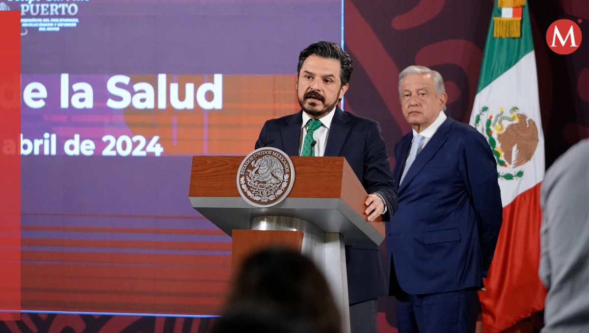 El director del IMSS, Zoé Robledo, en la conferencia mañanera de hoy. | Especial