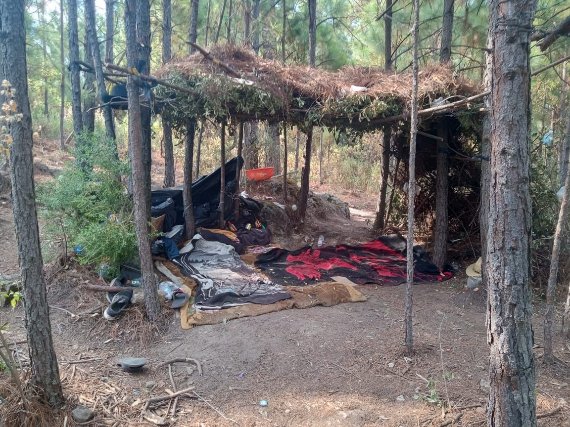 El campamento en Zinapécuaro fue desmantelado por autoridades. | Especial